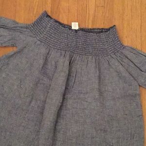 Off the shoulder top linen small